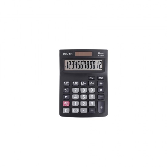 DELI ΑΡΙΘΜΟΜΗΧΑΝΗ 12 ΨΗΦΙΩΝ 14.6x10.3x3.2cm SMART E1519A ΜΑΥΡΗ DELI ΑΡΙΘΜΟΜΗΧΑΝΗ 12 ΨΗΦΙΩΝ 14.6x10.3x3.2cm SMART E1519A ΜΑΥΡΗ